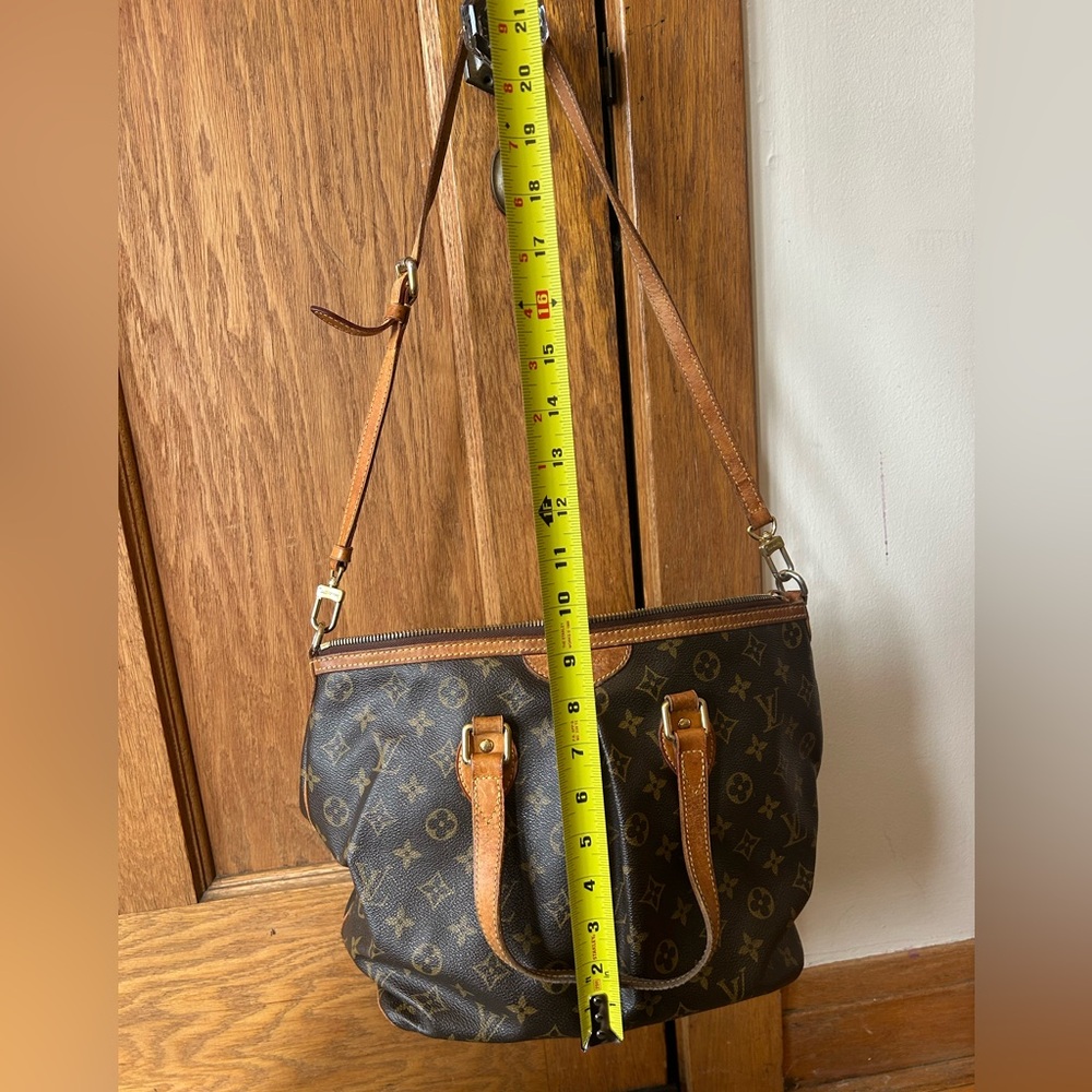 Louis Vuitton Monogram Palermo PM Shoulder Bag w/ Strap Brown - Picture 11 of 17